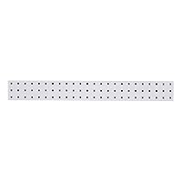 LocBoard LBS-1W Steel Square Hole Pegboard Strip, 36" x 4.5", White