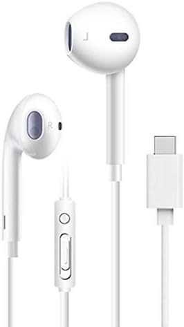 Type-C USB C Headset In-ear Noise Canceling Audio Headphone Earphone with Mic