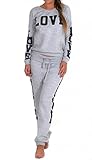 Womens Riva Love Print 2 Piece Sweater/joggers Tracksuit (Inx)