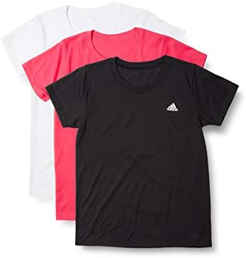 Adidas Women’s T-Shirt, Assorted Colors, Crew Neck, Set of 3