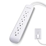 Philips Accessories 6-Outlet Surge Protector, 4 Ft