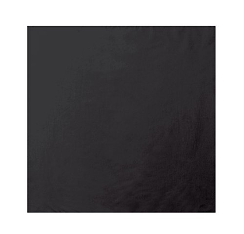 Large Bandanas 27 x 27 | Versatile Biker Rags | Classic Paisley Bandana Pattern - 6PK Solid Black CA4200