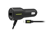 Puregear Car Charger Lightning 2A w/Extra USB Black