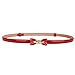 MoYoTo Women's Stylish Bowknot Buckle Thin Patent Leather Waist Belt For Dress