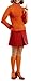 Women's Halloween High Neck Velma Sweaters Long Sleeve Slim Fit Casual Warm Orange Costume L