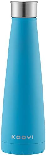 Kooyi Vacuum Insulated Sports Water Bottle, Stainless Steel Reusable Drinks Bottle (14 oz)