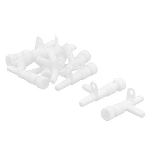 DealMux Plastic Household Aquarium Air Pump Control Return Valve Tubing Connector 10 Pcs
