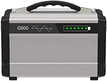GTFHUH 1000W Max 120000mAh Inverter Portable Solar Generator UPS Pure Sine Wave Power Supply USB LCD Display Energy Storage Outdoor,Silver