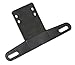 Wesbar 003211 Plastic Bracket License Plate, Black primary