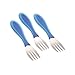 1 X Gerber Graduates BPA Free 3 Pack Graduates Kiddy Cutlery Forks - Blue