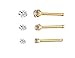 BodyPJ Sparkles 20G Clear CZ 316L Stainless Steel Nose Studs Rings Body Piercing 1.5mm 2.0mm 2.5mm (3 Pcs (1.5/2/3mm) Gold)