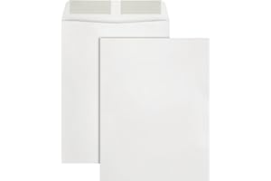 Quality Park Envelopes, 10 x 13 Inch 30% Recycled Catalog Envelopes with Gummed Flaps, 24 lb White Wove, 100 Count - Ideal fo