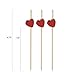 Red Heart Appetizer or Sandwich Picks/Swizzle Stick - 4 3/4