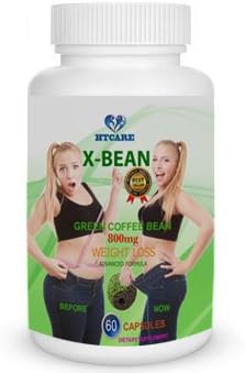 X-BEAN - 100% Pure GREEN COFFEE EXTRACT CGA 50% - 60 day supply