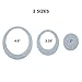 SlipX Solutions Adhesive Oval Safety Treads Add Non-Slip Traction to Tubs, Showers & Other Slippery Spots - Design Your Own Pattern! (21 Count, Reliable Grip, Gray)
