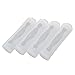 BCP 4pcs Clear Color Silicone Protective Case for 18650 Battery (Clear)