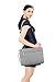 MOSISO Polyester Shoulder Bag Compatible with 14-15 inch Laptop, Pure Gray