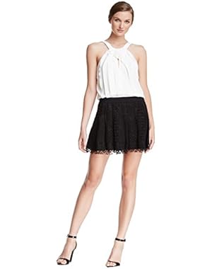 Bcbgmaxazria Gored Lace Skirt