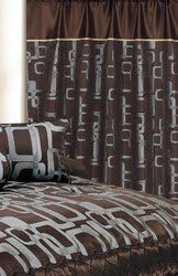 60x90" Bristol Window Curtain Chocolate