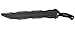 Kershaw Camp 18 (1074) Camp Series Machete; 18” 65Mn Steel Fixed Blade with Black Powdercoat Finish and Rubber Overmold Handle; Includes Molded Sheath with Nylon Straps And Lash Points; 2 lb. 14 oz