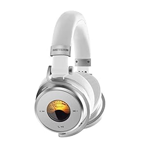 Meters-Music-OV-1-B-Connect-Active-Noise-Cancelling-Over-Ear-Bluetooth-50-Headphones-App-Controlled-Illuminated-VU-Meter-Protein-Leather-aptXTM-HD-Audio-Included-Carry-Case-White Meters Music OV-1-B Connect, Active Noise Cancelling, Over Ear Bluetooth 5.0 Headphones, App Controlled, Illuminated VU…
