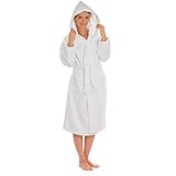 Silken Kids Teenagers Kids Boys Hooded Bath Robe Unisex 100% Turkish Cotton (X-Large 40