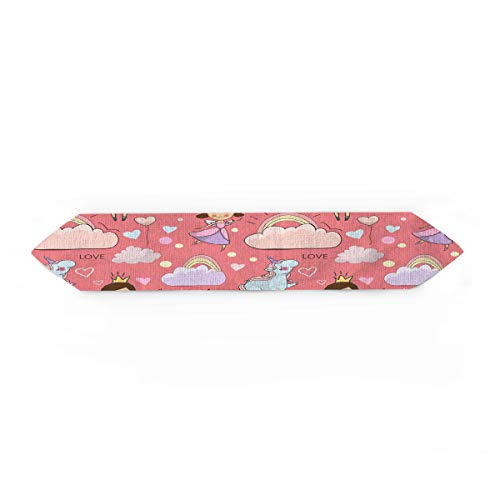 strapless open back dress Pom Buti Pink Table Runner | Pink Block Print Runner main image 0