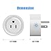 Smart Wifi Plug Outlet Compatible with Alexa, LinkStyle 2 Packs Mini Smart Wifi Socket Plug Timing Function No Hub Required Control Your Appliances from Anywhere for iOS Android Smartphones Tablets