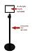 DuraSteel Stanchion Sign Holder - Landscape Display for 8.5