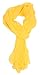 Love Lakeside Modern Sheer Chiffon Solid Color Silk Blend Oblong Scarf 001-Bright Yellow