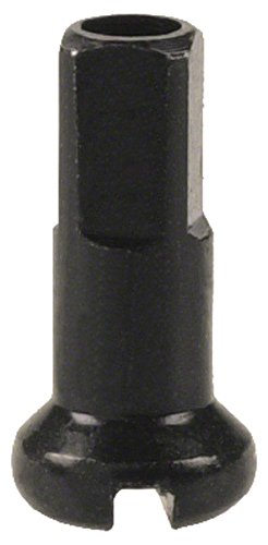 DT Swiss 14G Alloy Nipple Spoke (Box of 100), Black, 2mm
