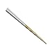 Jili Online 1 Pair Stainless Steel Chopsticks EcoFriendly Square Tableware Metal Cutlery - White Gold