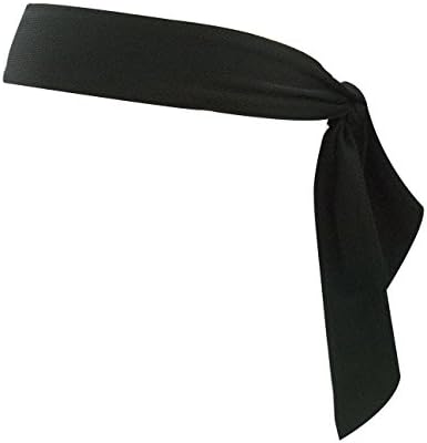 VOROY Hairband Men / Sports Headbands / Tie Headband Performance Stretch &amp; Moisture Wicking (Black)