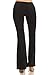 Zoozie LA Women's Bell Bottoms Yoga Stretch Pants High Waist Tie Dye Black L