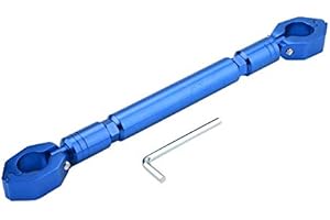 Aramox Motorcycle Balance Bar, Universal 22mm Aluminum Alloy Cross Bar Handlebar Motorbike Reinforce Lever Accessories (Blue)