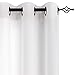 Lazzzy Kitchen Curtains Cafe Curtain Set for Living Light Filtering Tier Curtains Bedroom Window Curtain for Bathroom Door Curtains Thermal Insulated Drapes 24 Inch 2 Panels White