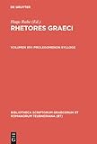 Prolegomenon Sylloge (Rhetores Graeci, vol. XIV), , 3598719353