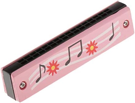 定番 のp Prettyia ハーモニカ 木製 16穴 子供用 キッズ 初心者 楽器 知育玩具 楽器玩具 おもちゃ 持ち運び便利 かわいい ピンク 人気急上昇 の