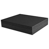 Mat Board Center, Pack of 10 11x14 3/16" BLACK Foam Core Backing Boards