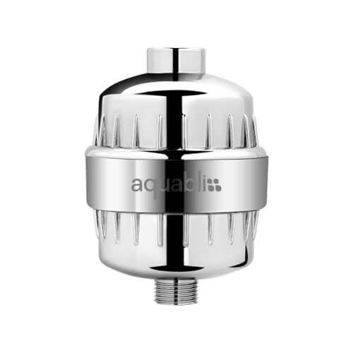 Aquabliss High Output Revitalizing Shower Filter - Reduces Dry Itchy Skin, Dandruff, Eczema, and Dramatically Improves The Condition of Your Skin, Hair and Nails - Chrome (SF100) | Vitamin C shower filter, vitamins and minerals infusion, softer-feeling skin, healthier hair, SF100