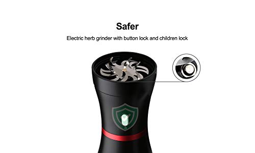 Fengli Elektrische intelligente Kräuter- und Gewürzmühle, 1100 mAh wiederaufladbare Mühle mit 2 Gläsern (x 50 ml) zur… – Bild 8