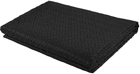 Black 100% cotton bedspread with lightweight ideal for all seasons, priced at $39.99.