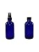 12 Pack- 4 Oz - Cobalt Blue Boston Round Glass Bottle With Screw On Cap 118 ML - Hydrosol, Kitchen, Cosmetics, Medicine, Lab, Bathroom, Travel, Oils, Perfume. - Re-Usable, Anti-Leak -By Katzco