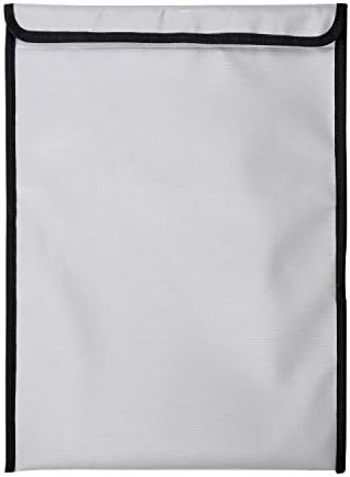 Fireproof Document Bags, Fire Water Resistant Money Bag Non-Itchy Silicone Coated Document Bag with Zipper Closure for Maximum Protection, Fireproof Safe Storage for Document, Cash, Passport (A)