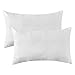 MIULEE Pack of 2 Premium Hypoallergenic Pillow Insert Sham Form Polyester for Sofa Bed 12x20 Inch 30x50 cm White