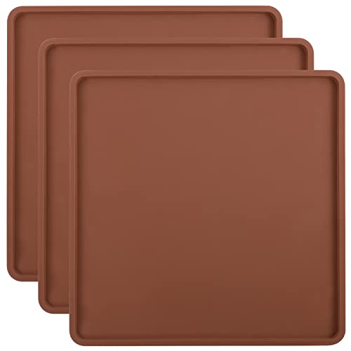 Aulock 3 Pcs Silicone Food Dehydrator Sheets with Edge, Compatible with Cosori/Excalibur/Magic Mill 14