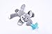 LHEI Baby Pacifier with Removable Stuffed Animal, Silicone Elephant Infant Pacifier Soft Plush Toy for Boys & Girls Teether Pacifier Holder