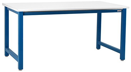 BenchPro Blue Paint with White Formica Laminate Top Workbench, 6,000 lbs max. Capacity, 24" Depth x 48" Width x 30" Height