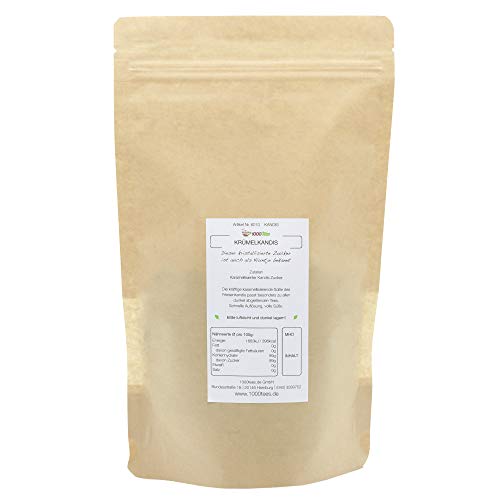 Krümelkandis Braun Fein | Brauner kleiner Kandis-Zucker für Tee und SüÃspeisen | mit feiner Karamell-Note | 400g – Bild 5