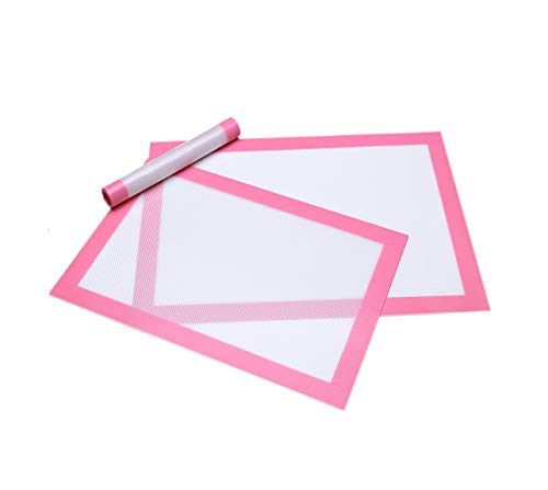 Silicone Baking Mats, 3-Piece Set Non Stick Baking Mats, Half and Quarter Sheet Liner Set , Food Safe Tray Pan and Cookie Sheet Liners